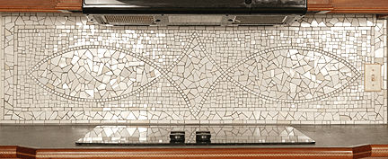 Click for larger image of mosaic Kitchen Stovesplash